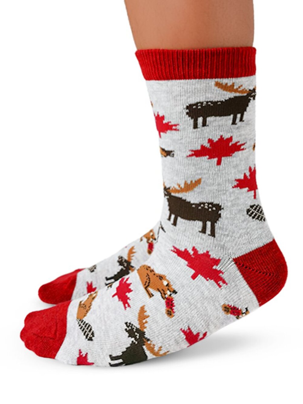 Kids Uptown Sox Crew Socks | Moose & Beavers Socks | NWT